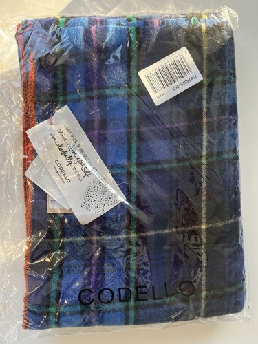 Schal warm karo blau neu - blau,,
