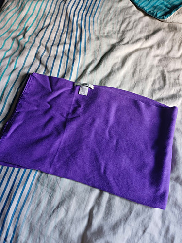 Damen schal lila mit fransen - lila,
